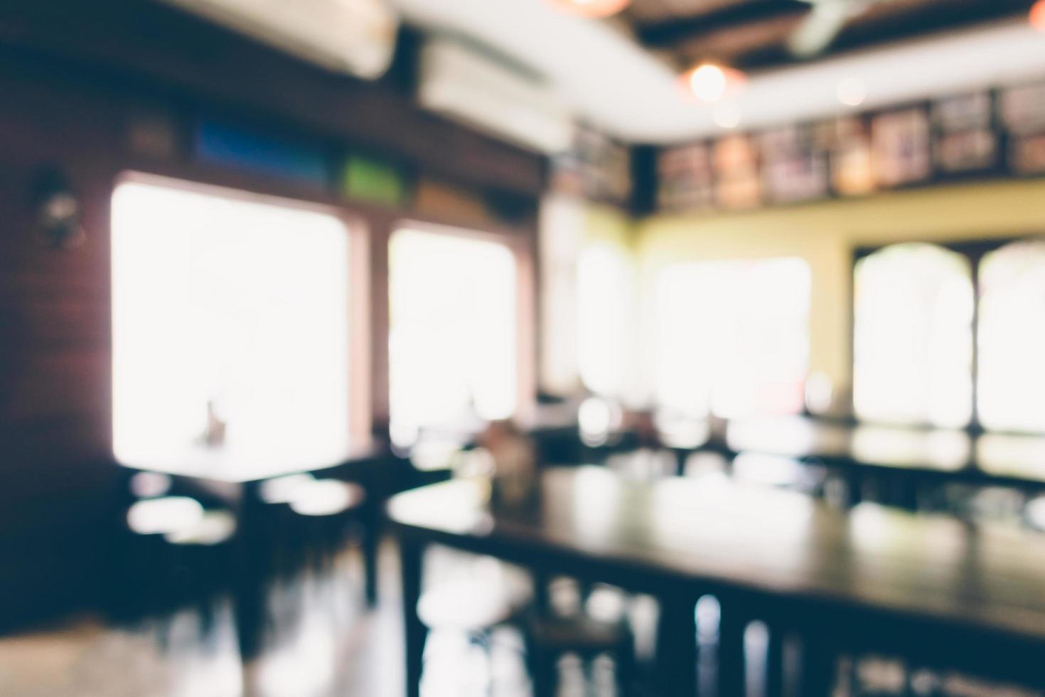 sfocatura astratta ristorante interno per lo sfondo foto