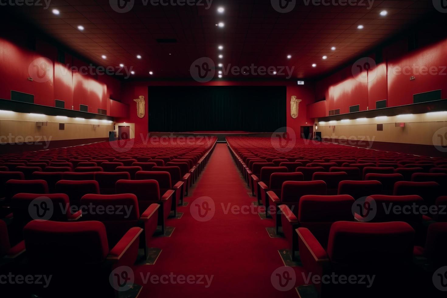 film Teatro rosso velluto. creare ai foto