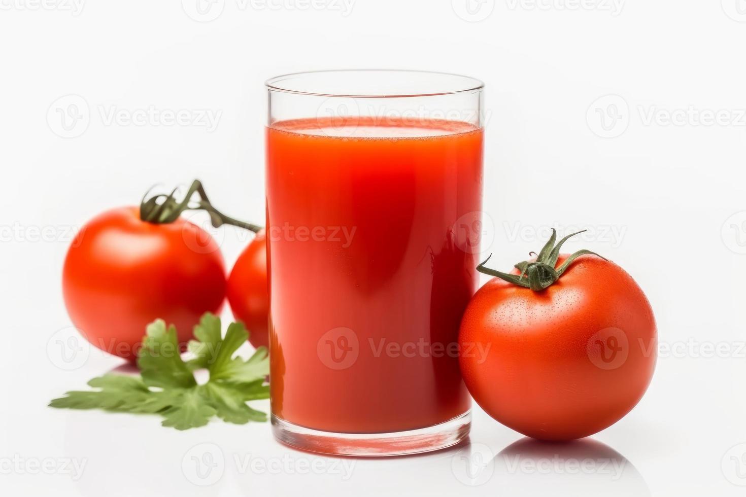 fresco pomodoro succo. creare ai foto