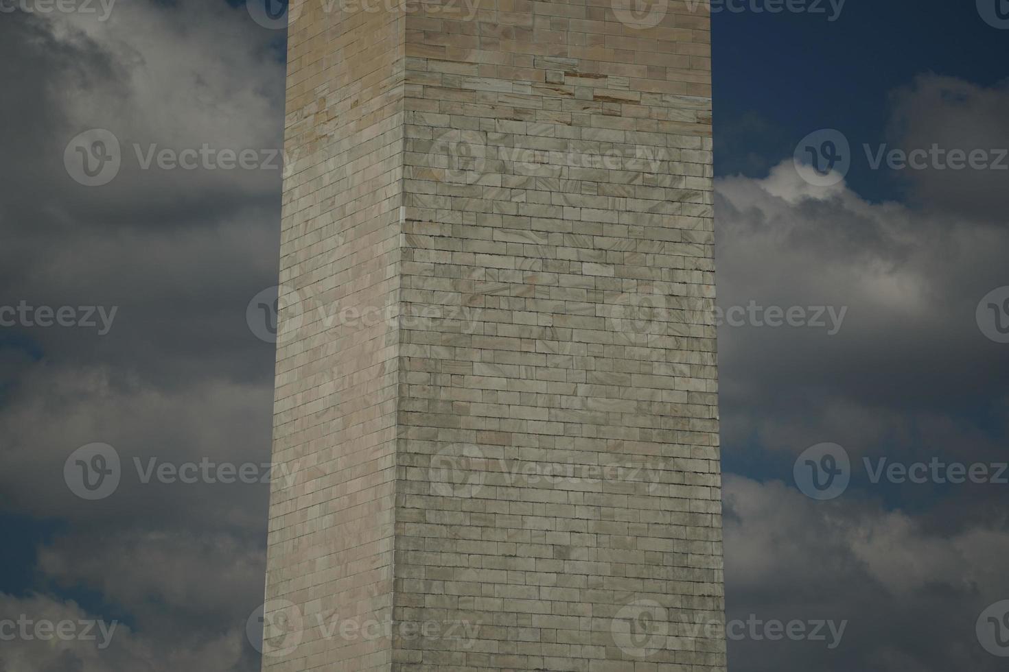 Washington dc monumento dettaglio su il in profondità blu cielo sfondo foto