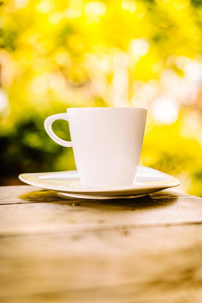 tazza di caffè bianco latte foto