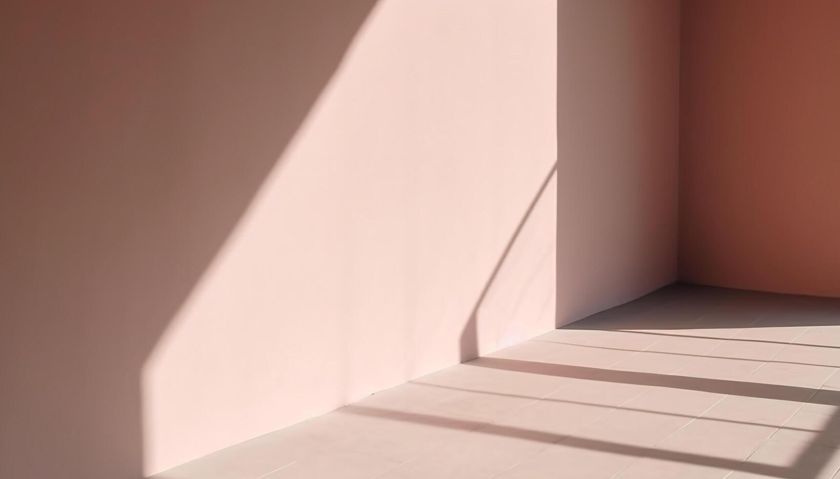 astratto di naturale ombra copertura nel moderno camera interno design sfondo, modello e Schermo per presentazione, generativo ai foto