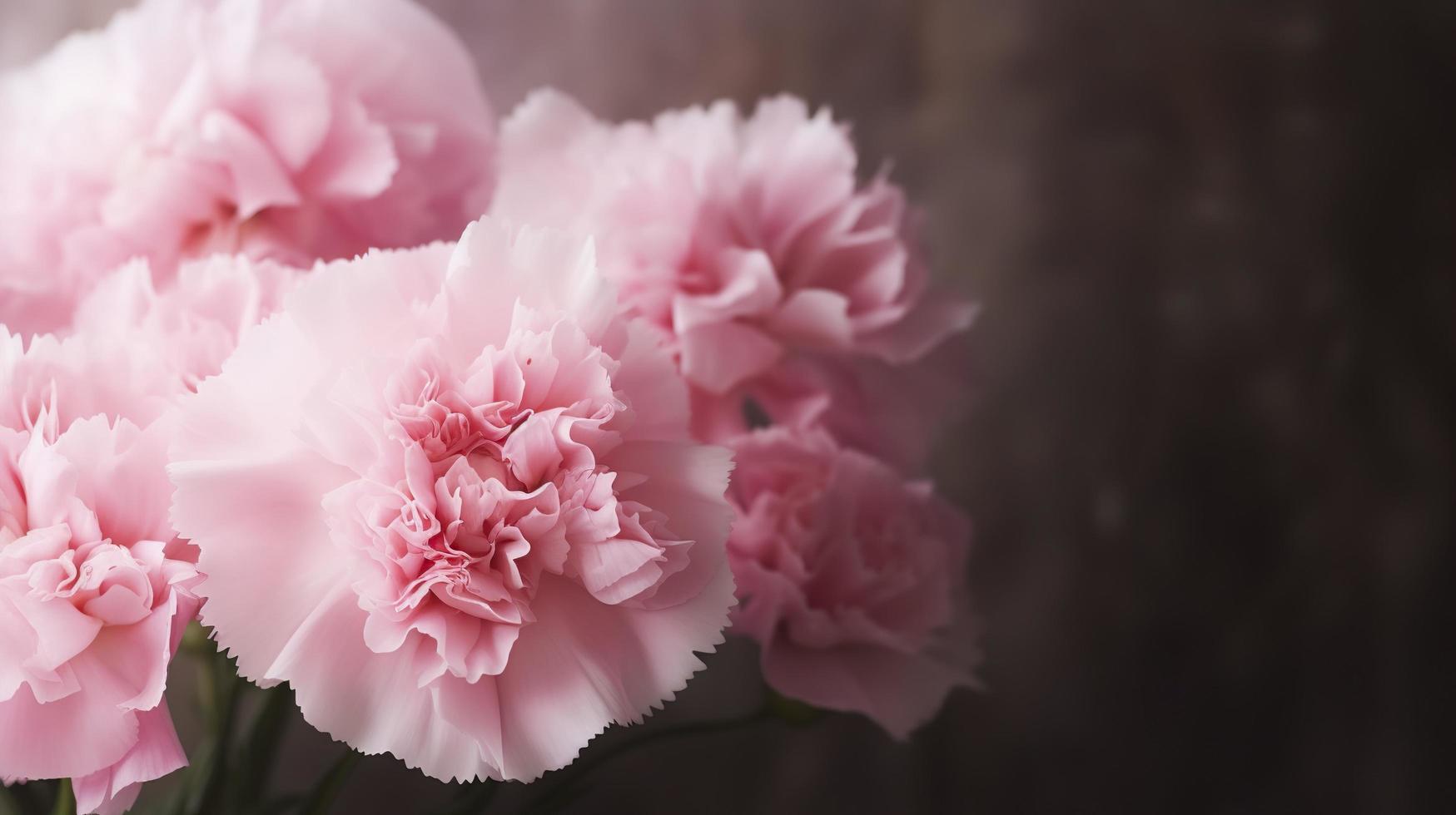 foto rosa garofano fiori mazzo, generat ai
