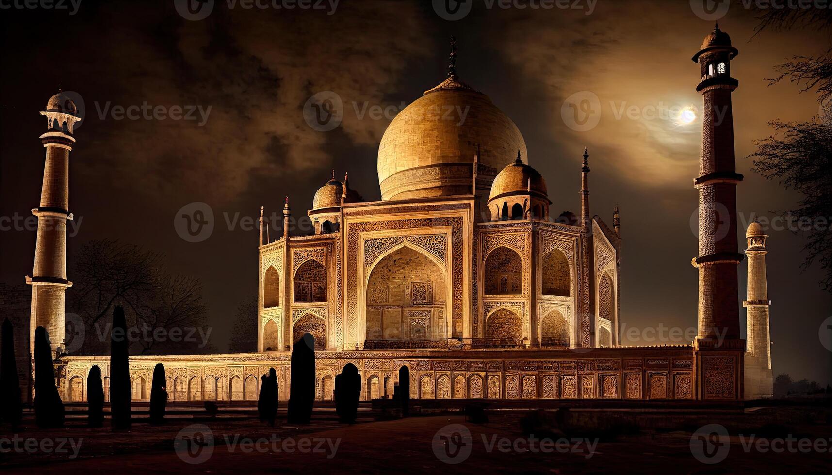 taj Mahal nel agra nazione generativo ai foto