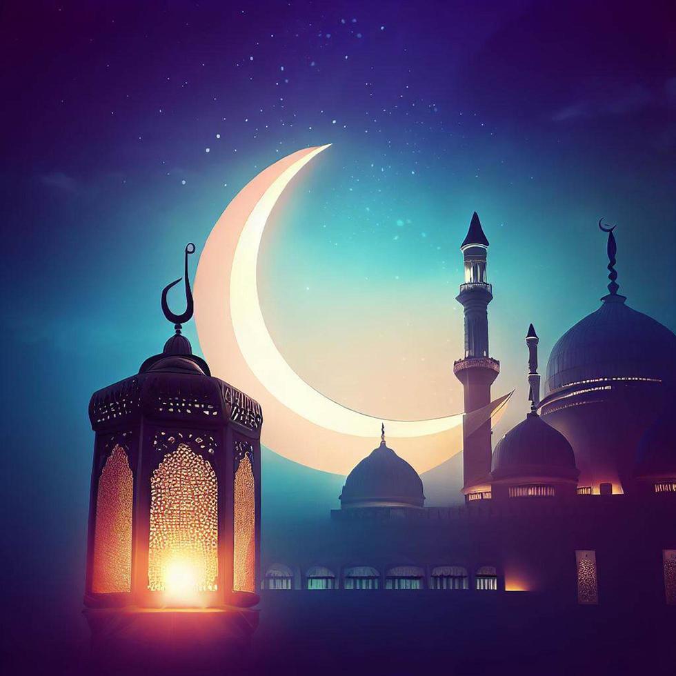 Ramadan moschea islamico lanterna foto