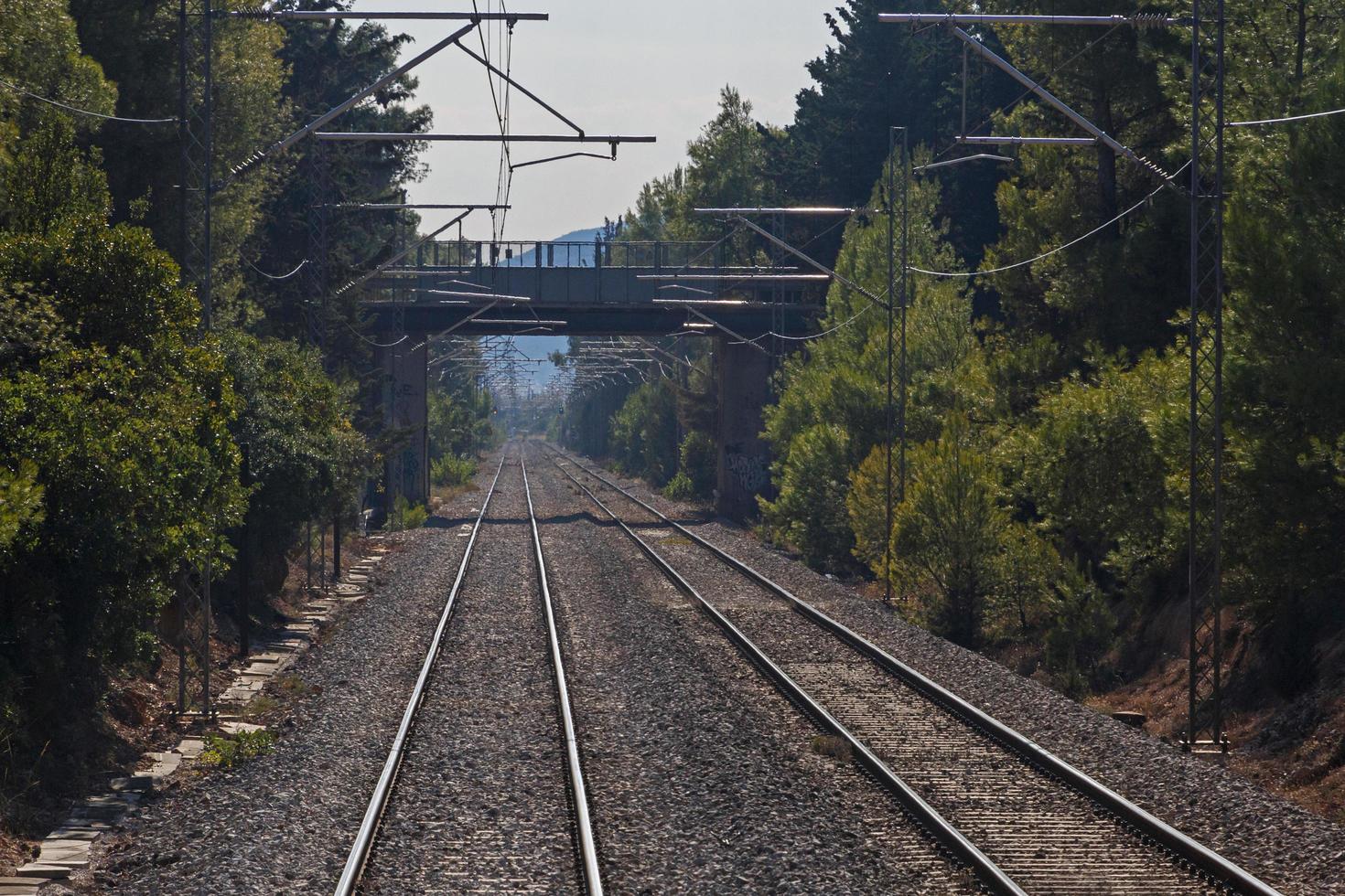 ferrovia strada nel Grecia foto