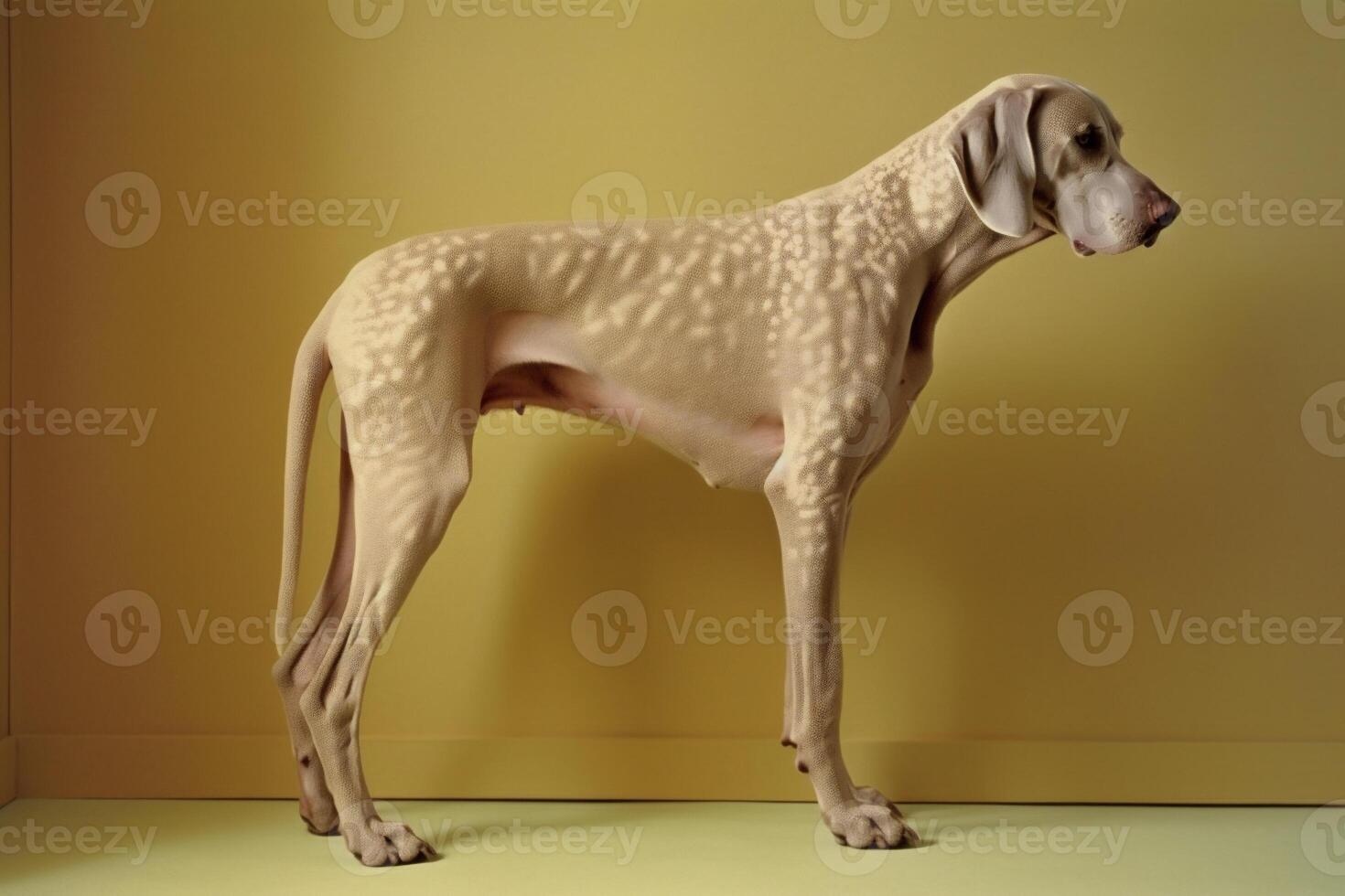 ai generato Weimaraner cane nel futuristico stile foto