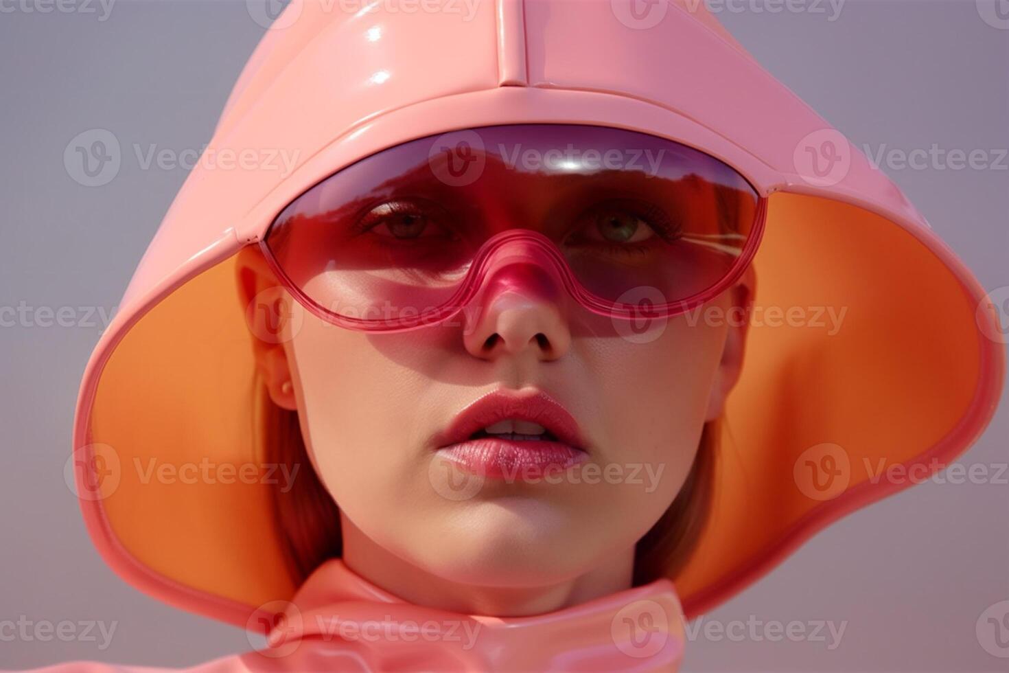 ai generato donna nel futuristico stile foto