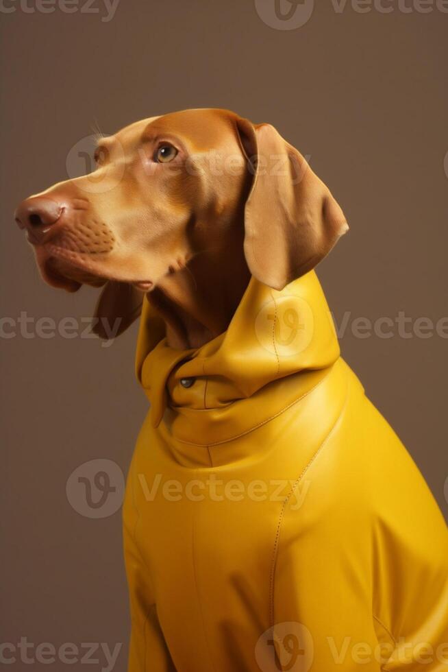 ai generato Weimaraner cane nel futuristico stile foto