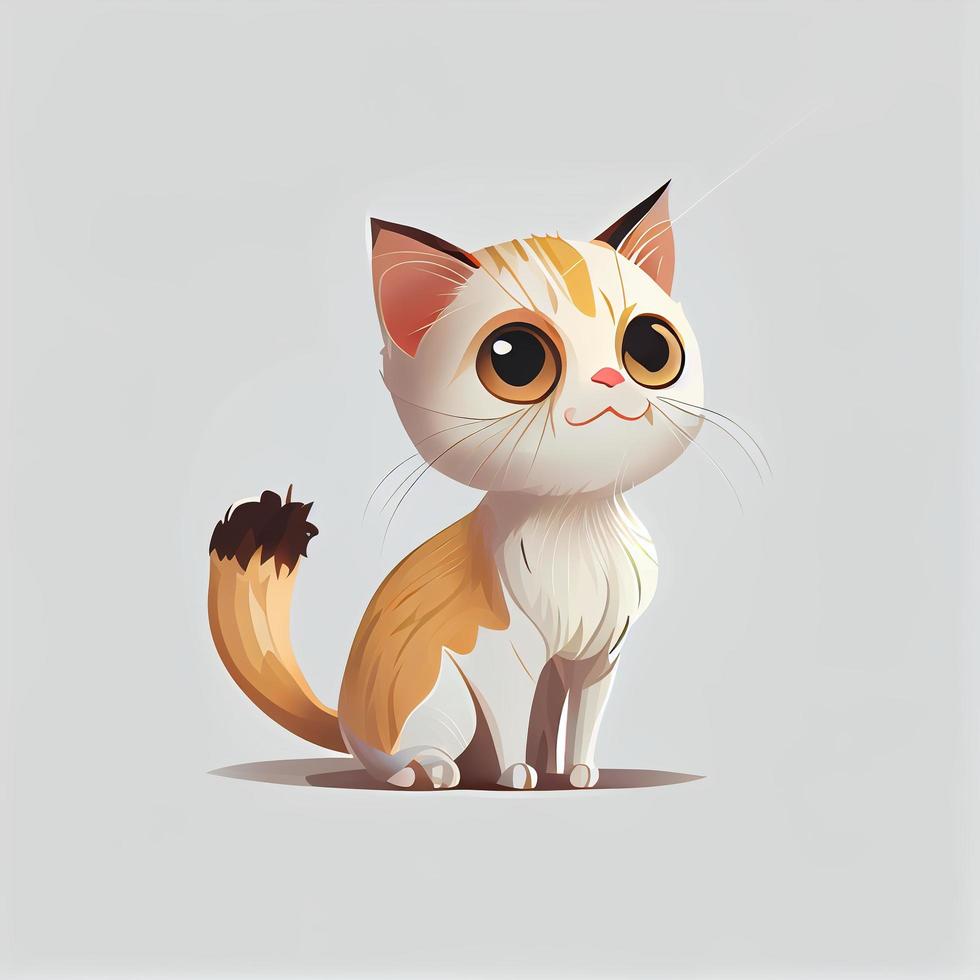 carino gatto gattino animale personaggio epitome avatar portafortuna ritratto foto