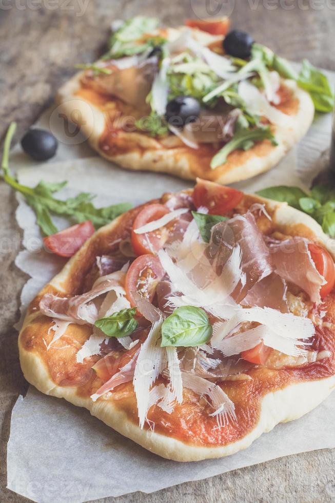 prosciutto mini Pizza foto