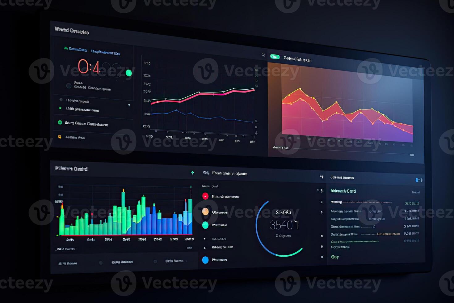 dati analisi e strategico decisione fabbricazione nel attività commerciale gestione. generativo ai illustrazione foto