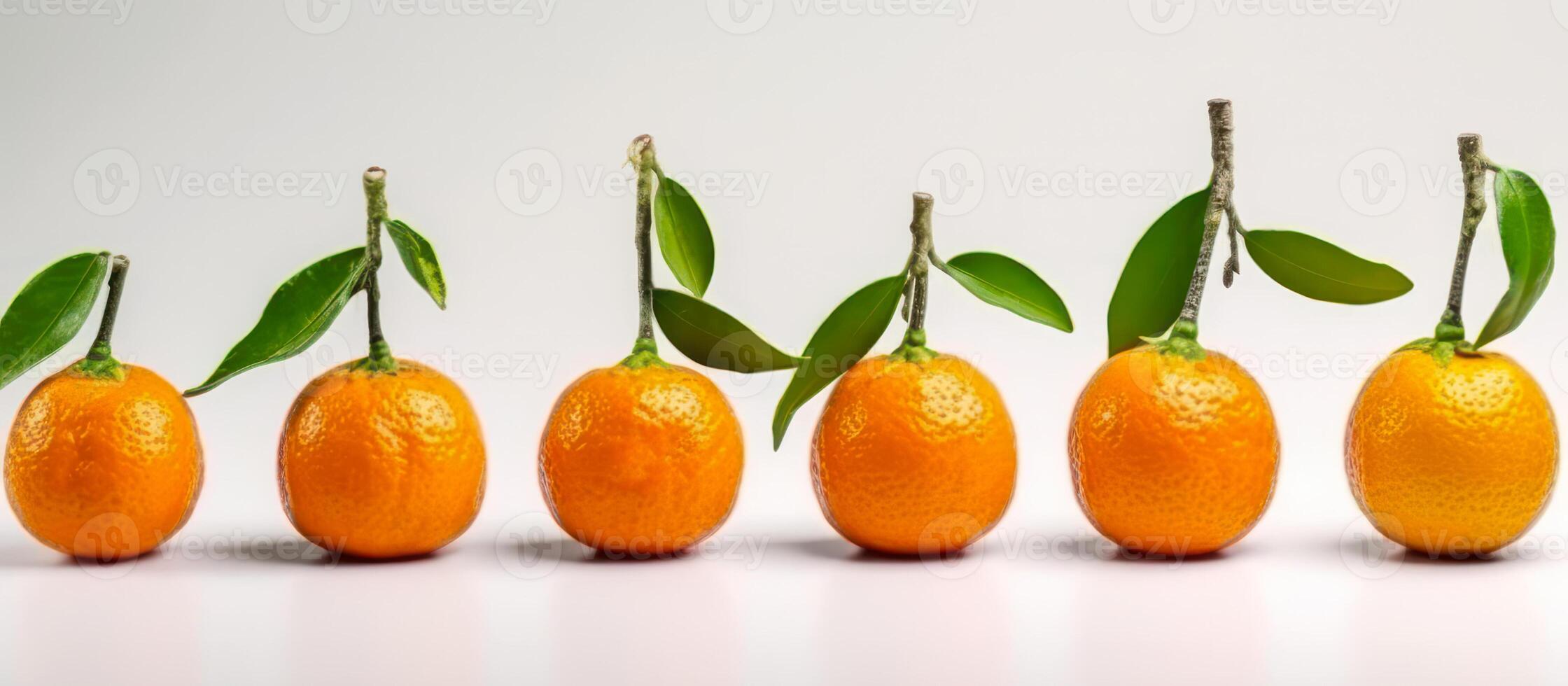 panorama mandarini agrume frutta generativo ai foto