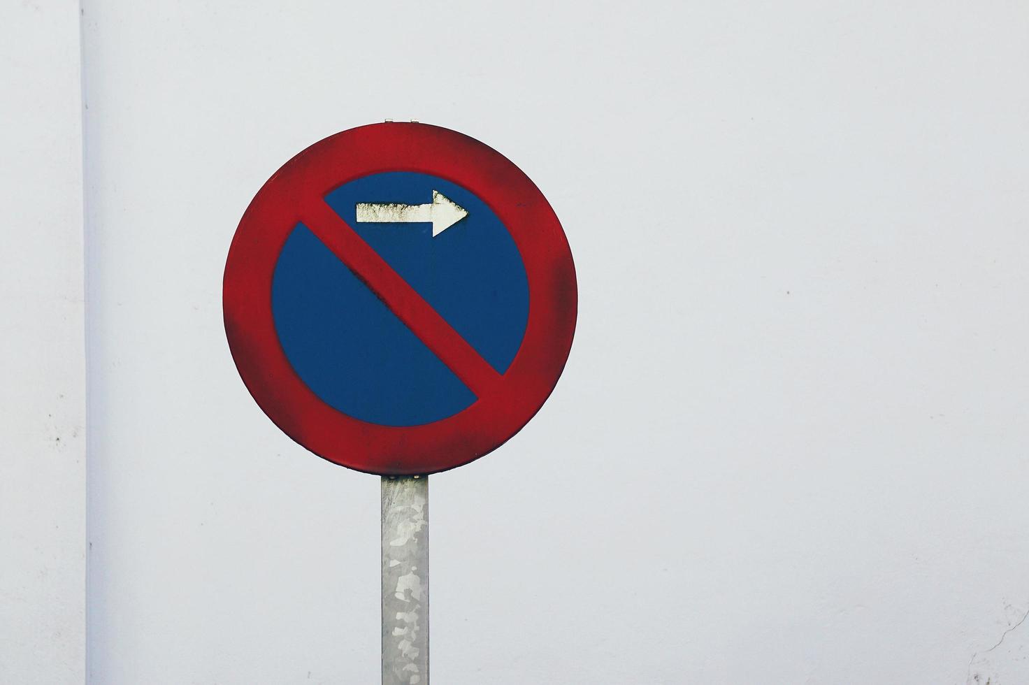 nessun segnale di traffico della zona di parcheggio foto