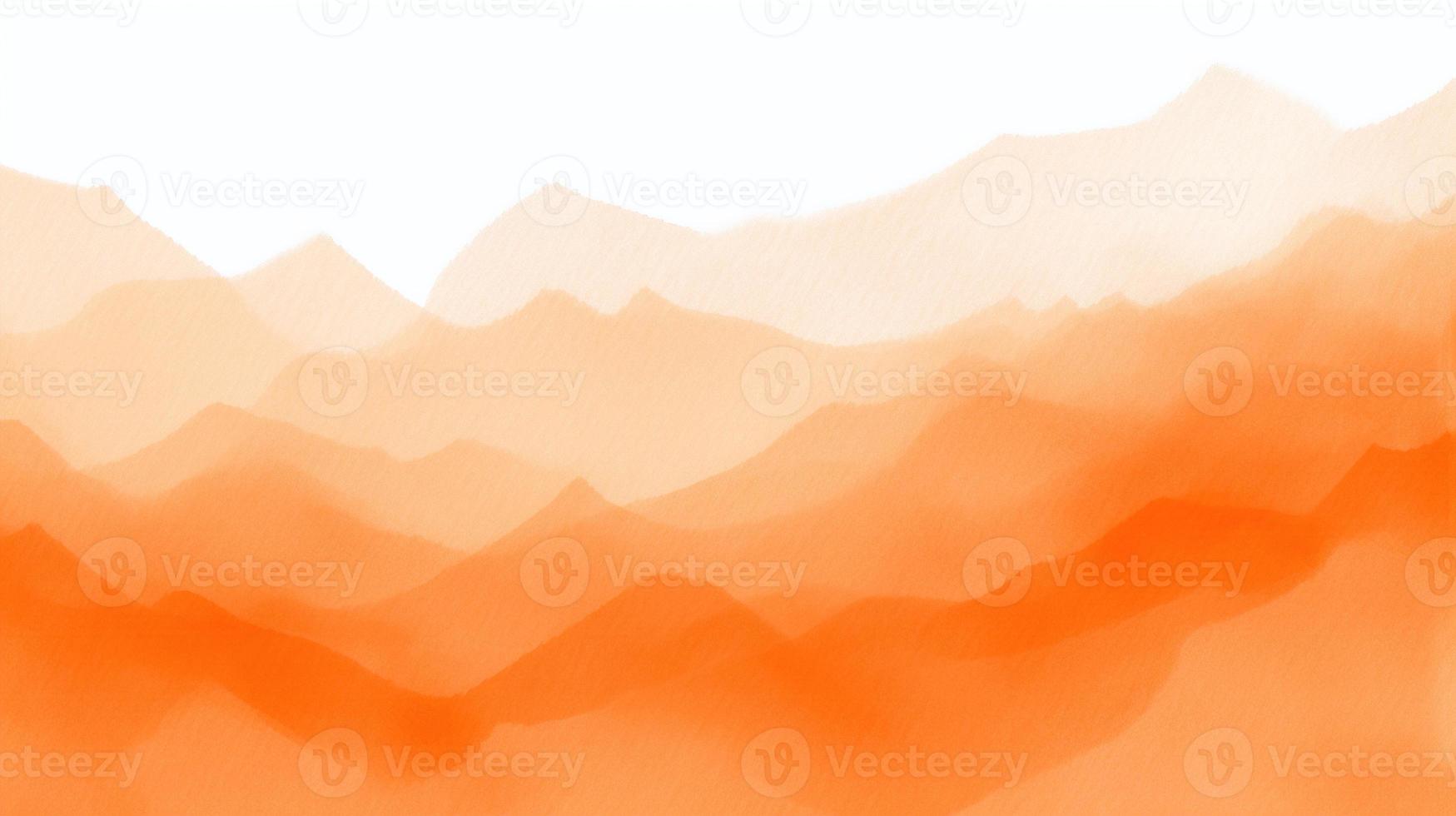 astratto arancia acquerello per sfondo. digitale arte la pittura. struttura carta. foto