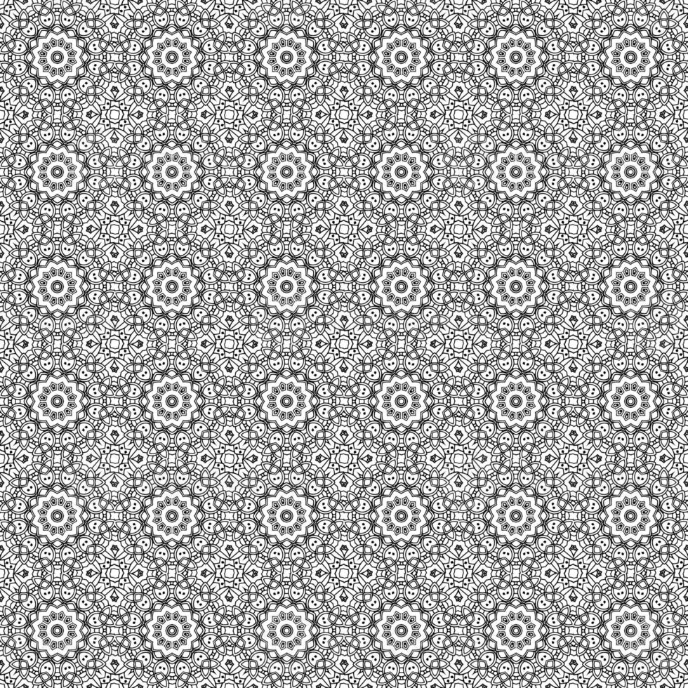 classico batik senza cuciture sfondo geometrico mandala carta da parati. elegante motivo floreale tradizionale foto