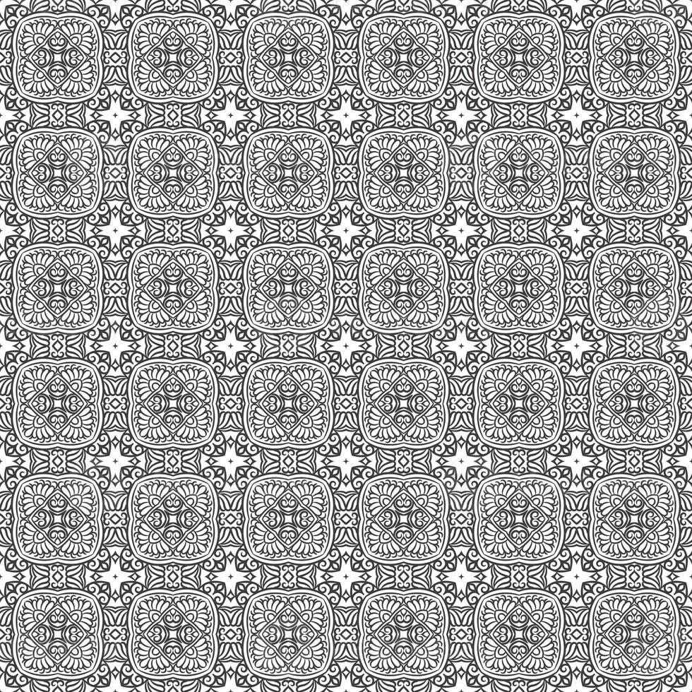 classico batik senza cuciture sfondo geometrico mandala carta da parati. elegante motivo floreale tradizionale foto