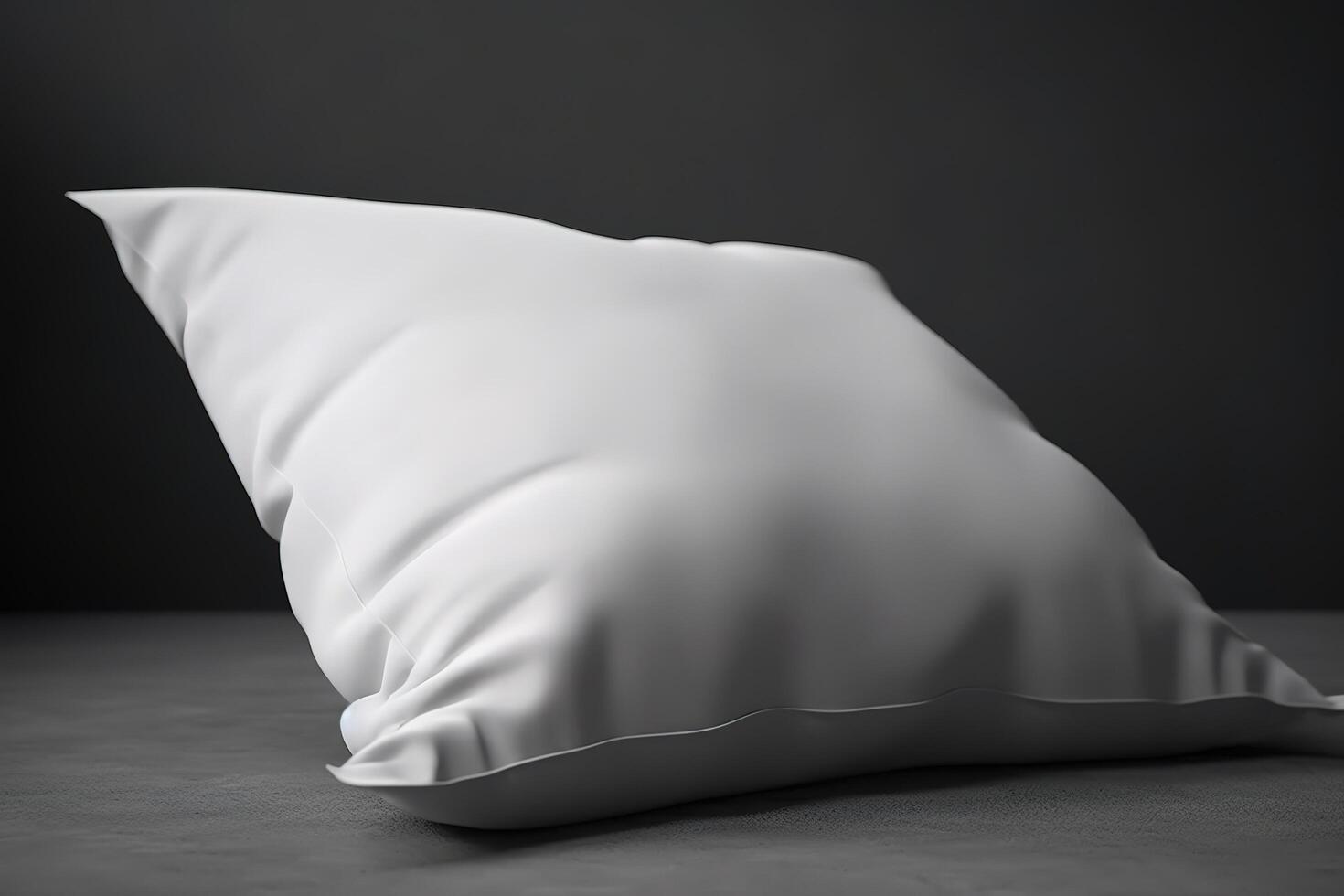 vuoto bianca cuscino per modello illustrazione con generativo ai foto