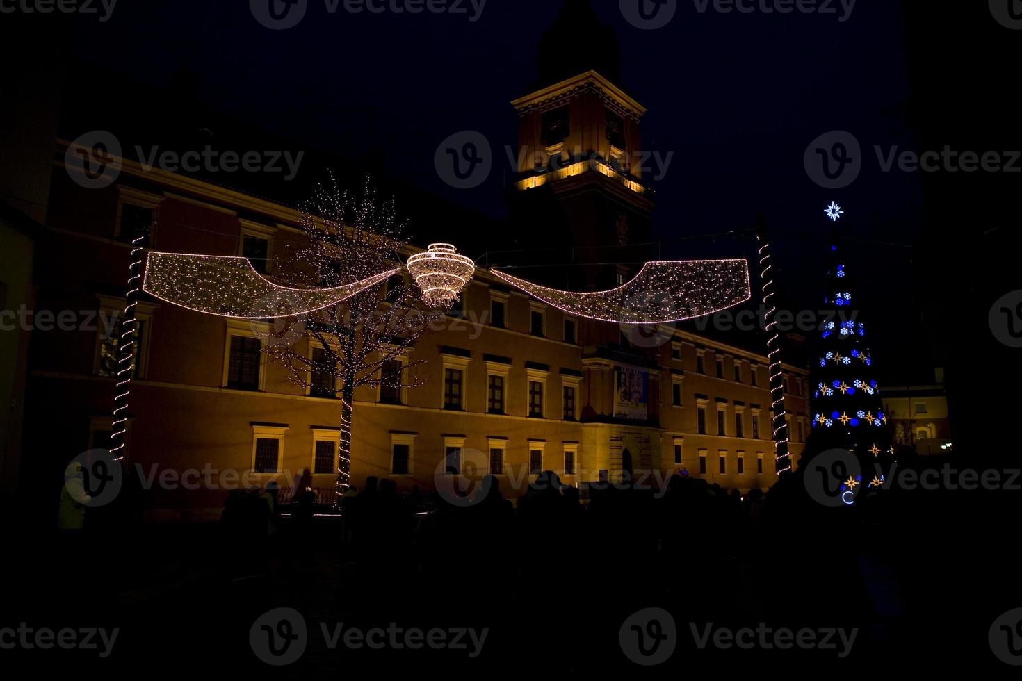 varsavia di notte foto