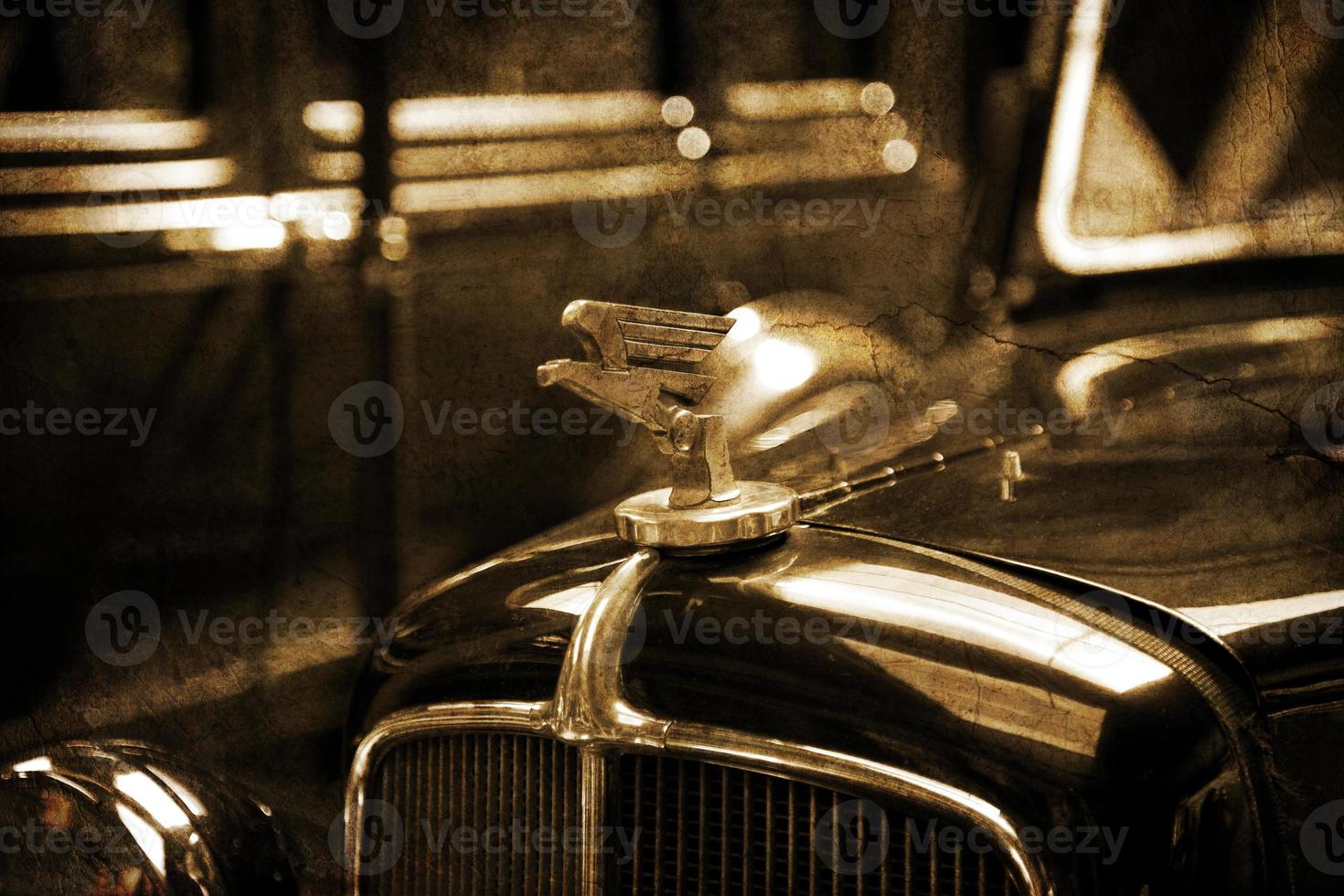 vecchio Vintage ▾ metallo dettagli auto nel il Museo avvicinamento foto