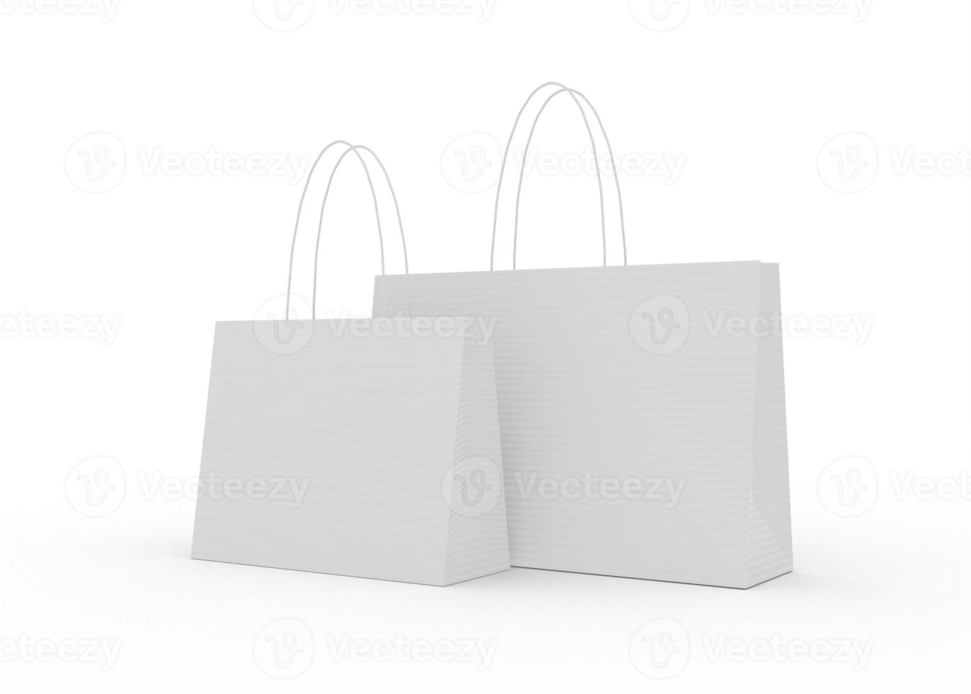 3d interpretazione realistico shopping Borsa per il branding e aziendale foto