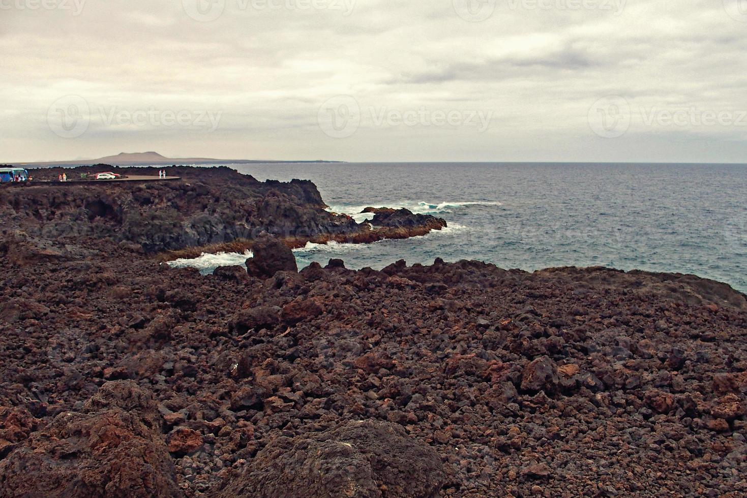 originale vulcanico paesaggi a partire dal il spagnolo isola di Lanzarote foto