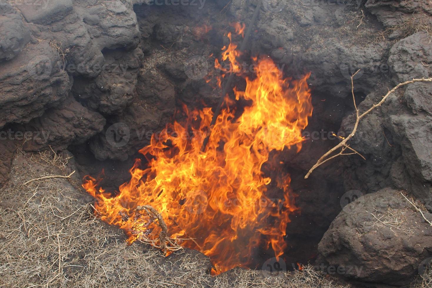 originale vulcanico paesaggi a partire dal il spagnolo isola di Lanzarote foto