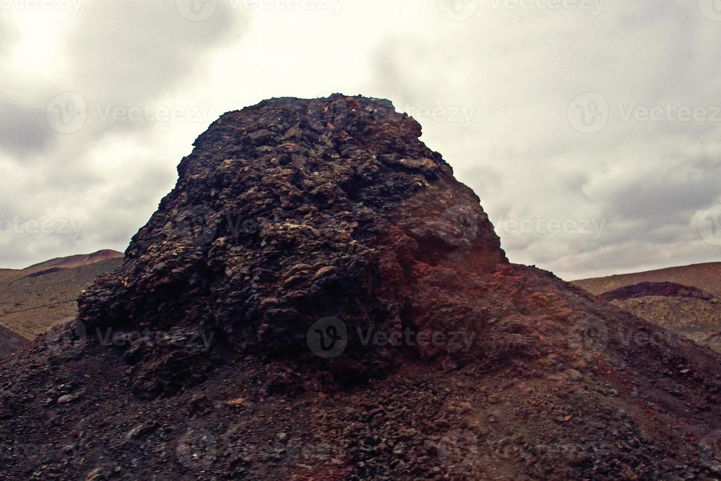 originale vulcanico paesaggi a partire dal il spagnolo isola di Lanzarote foto