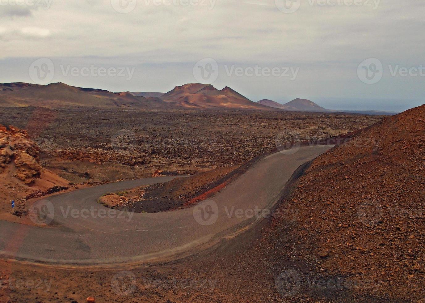 originale vulcanico paesaggi a partire dal il spagnolo isola di Lanzarote foto