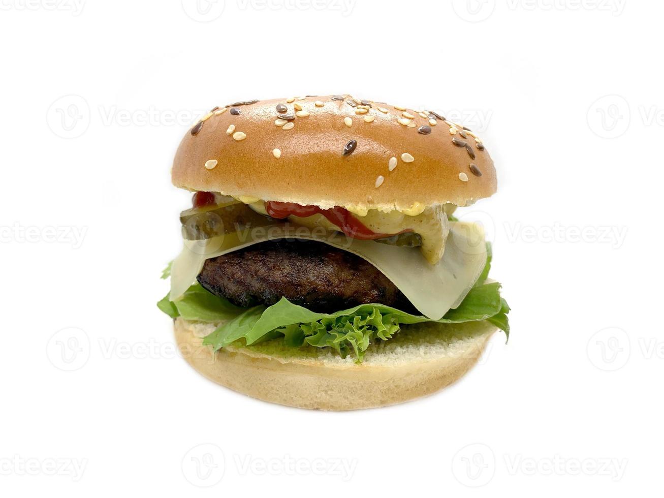 bio biologico dieta in forma naturale tacchino formaggio hamburger foto