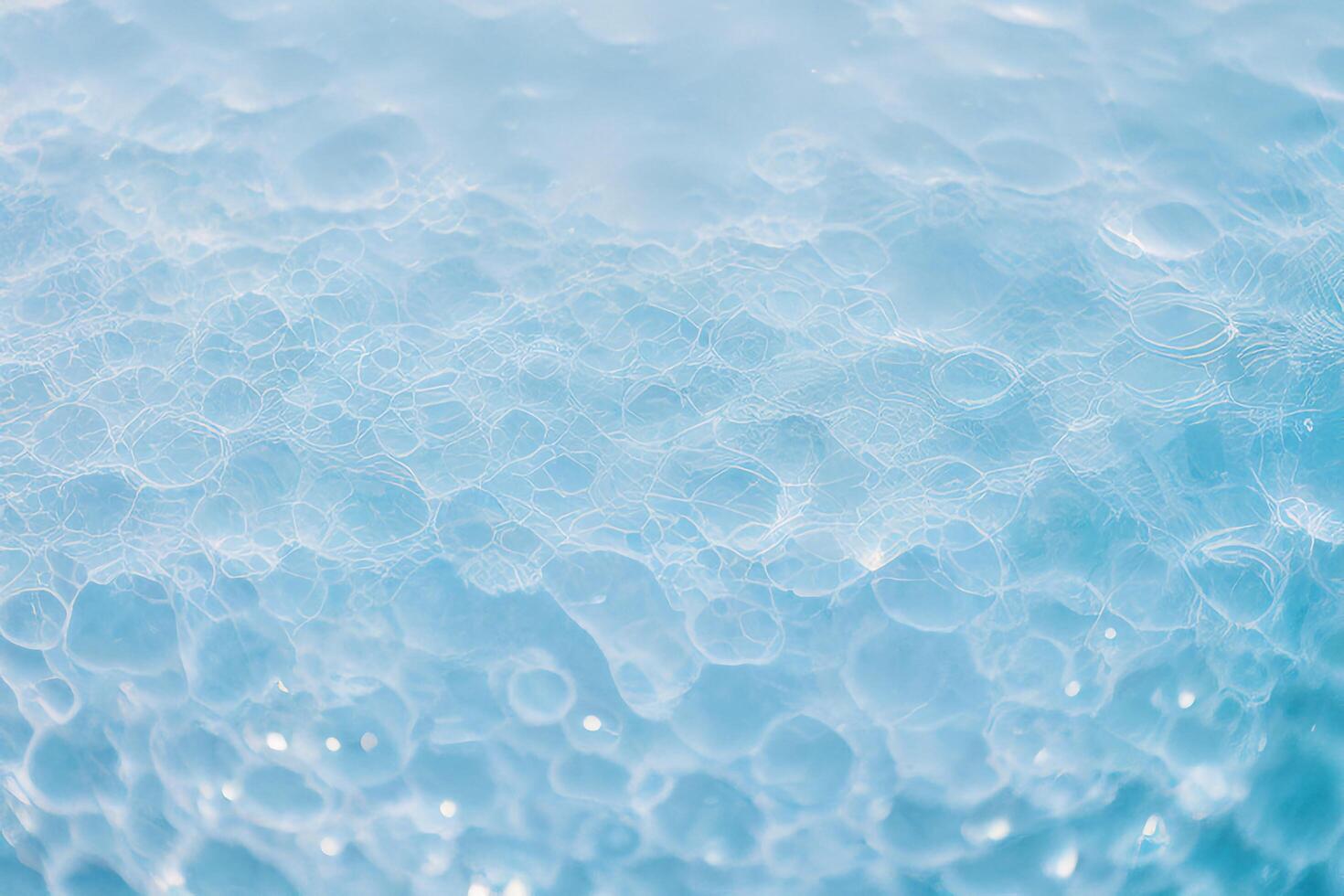 il blu acqua superficie con riflessione e ai generato. foto