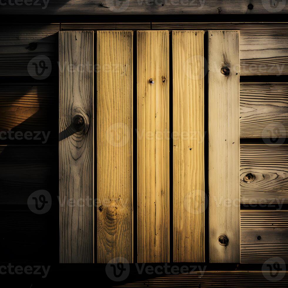 vuoto di legno cartello ,di legno struttura ,generativo ai foto