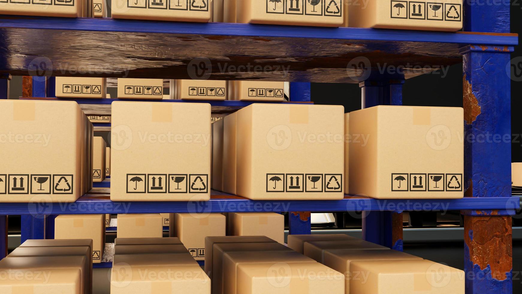 scatola ai produzione scatola Prodotto oggetto produzione industria tecnologia Prodotto esportare e importare di futuro per prodotti, cibo, cosmetici, abbigliamento magazzino meccanico futuro tecnologia foto