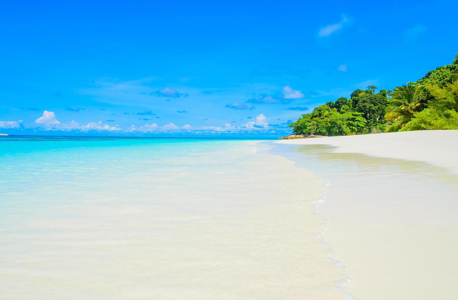 bellissimo sfondo spiaggia tropicale foto