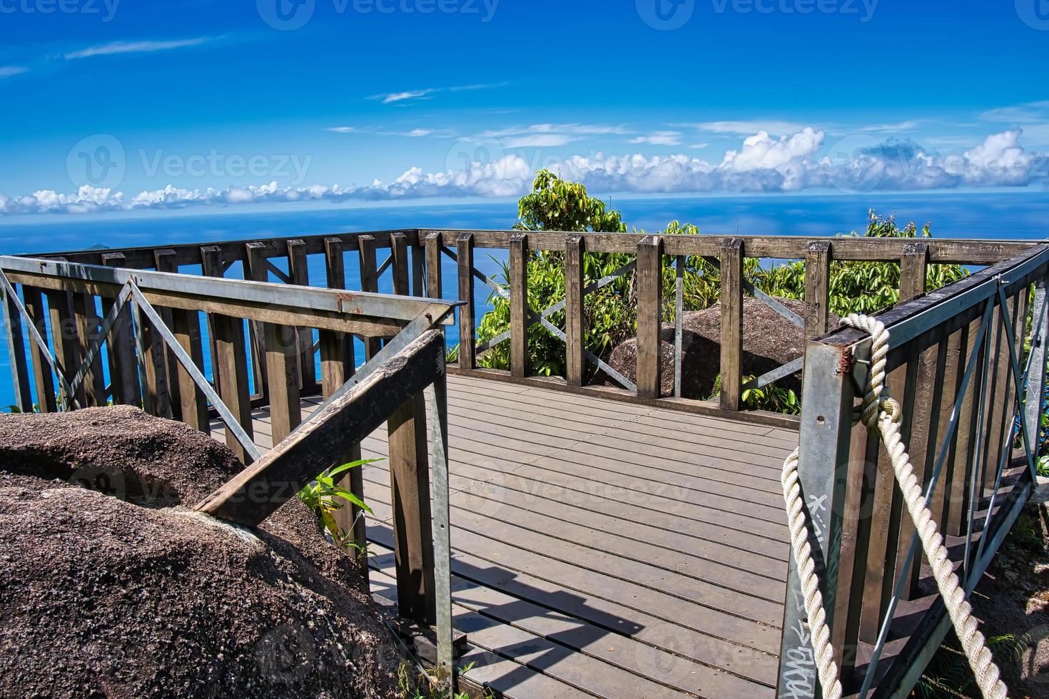 mattino blanc natura sentiero, Visualizza punto ponte di natura sentiero, mahe Seychelles 1 foto