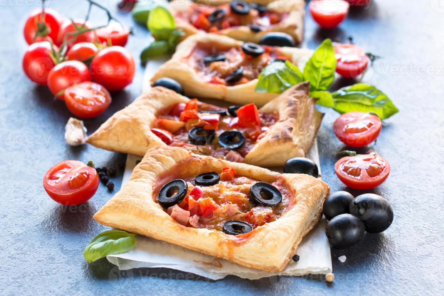 delizioso mini Pizza foto