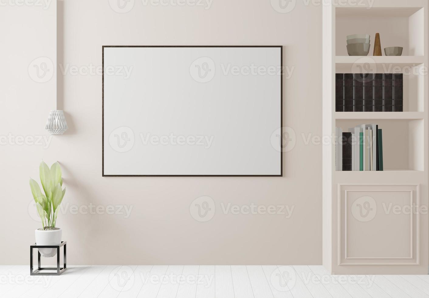 moderno grande soggiorno, rendering 3d foto