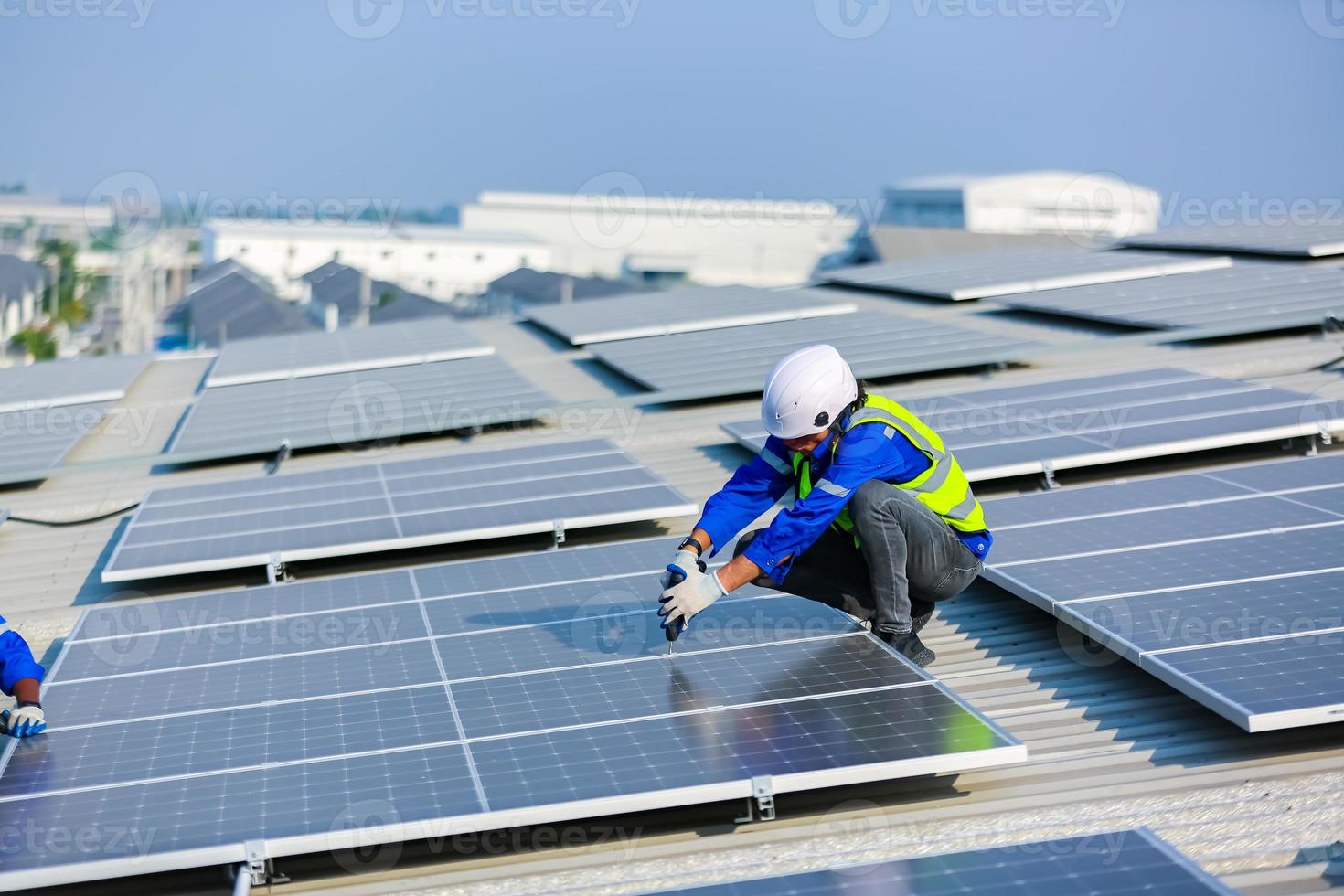 solare cellula pannelli a solare azienda agricola foto