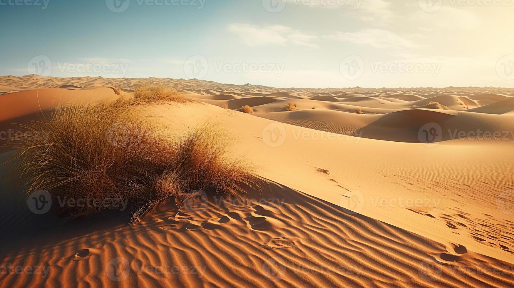 occidentale oro sabbia deserto sahara, ai generato Immagine foto