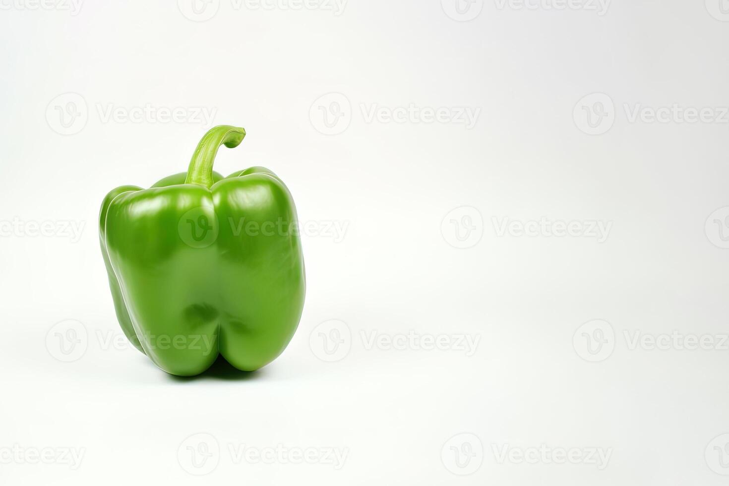 verde campana Pepe isolato su bianca sfondo con copia spazio. ai generato foto