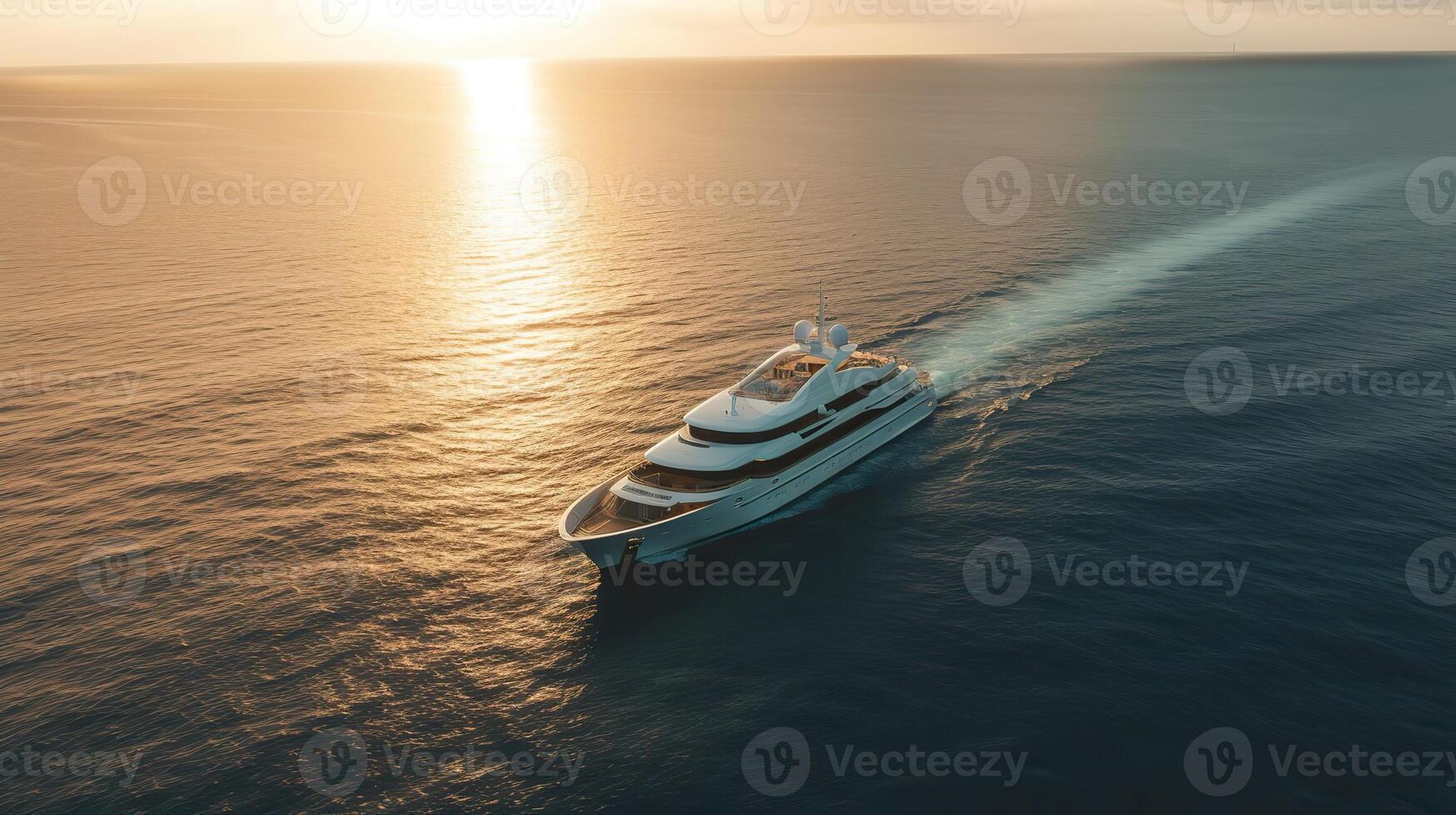 ai generato. ai generativo. foto fotografia tiro aereo a partire dal drone. lusso grande barca yacht. crociera avventura vacanza vibrazione. può essere Usato per promozione design agenzia. grafico arte
