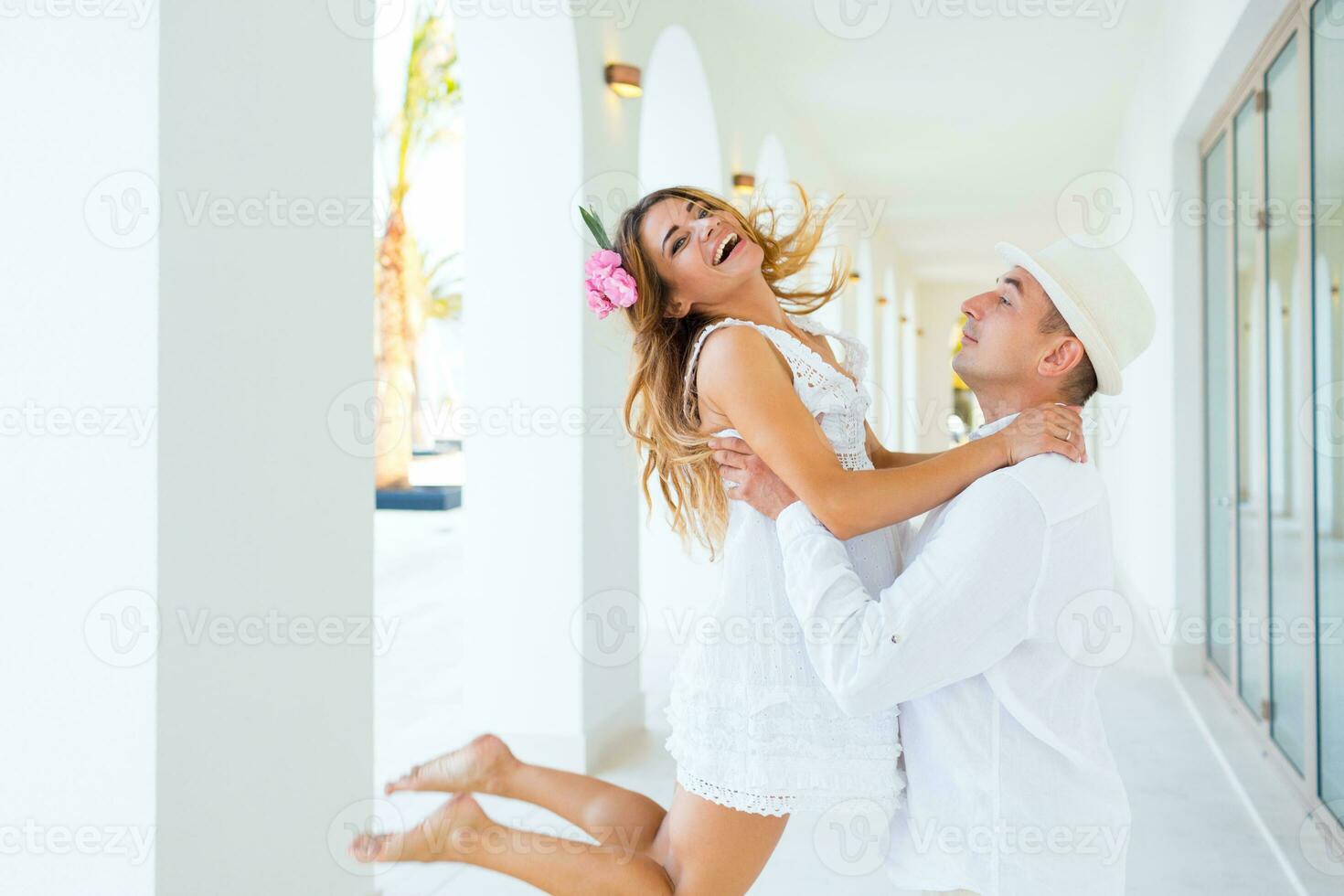 felicità e romantico scena di amore coppie partner foto