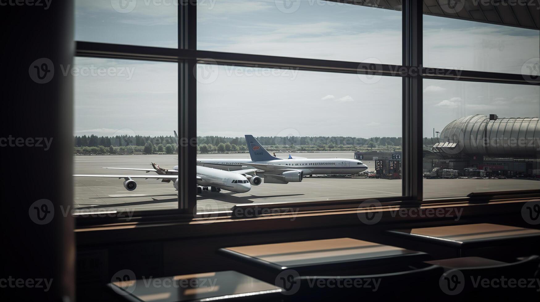 aereo, Visualizza a partire dal aeroporto terminale sala, generativo ai foto