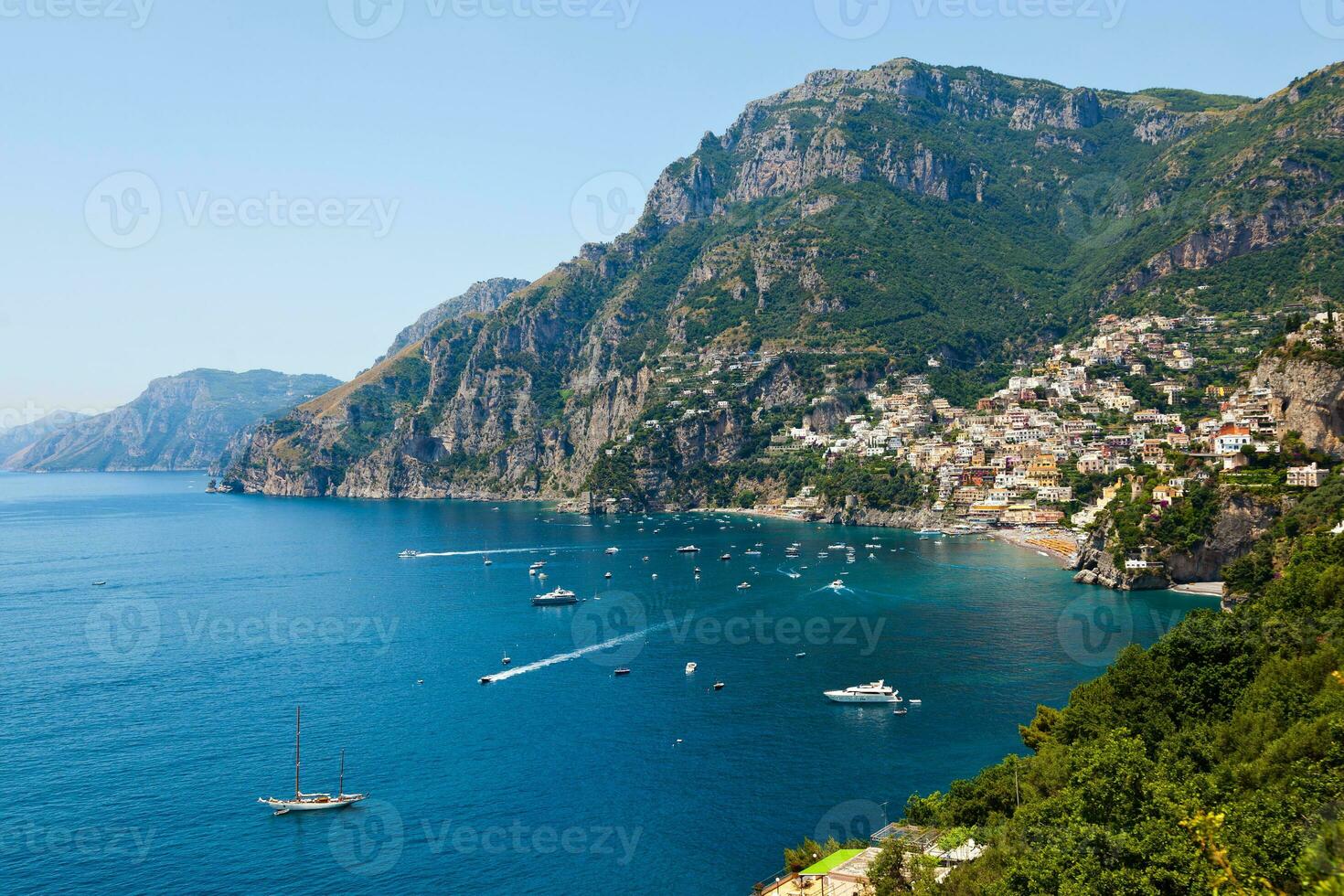 positano amalfi costa Italia foto