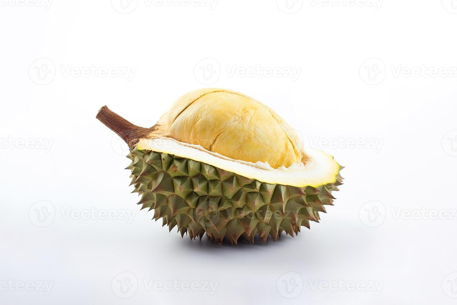 re di frutta, durian isolato su bianca sfondo. ai generato foto