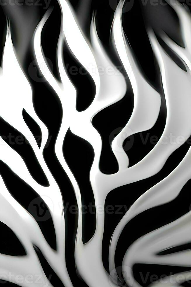 monocromatico fantasia zebra arte illustrazione foto