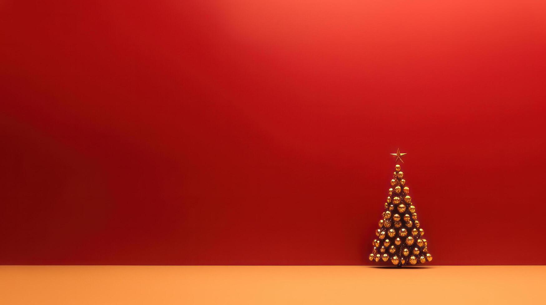 allegro Natale sfondo. illustrazione ai generativo foto