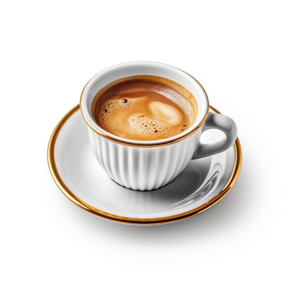 caffè espresso caffè isolato. illustrazione ai generativo foto
