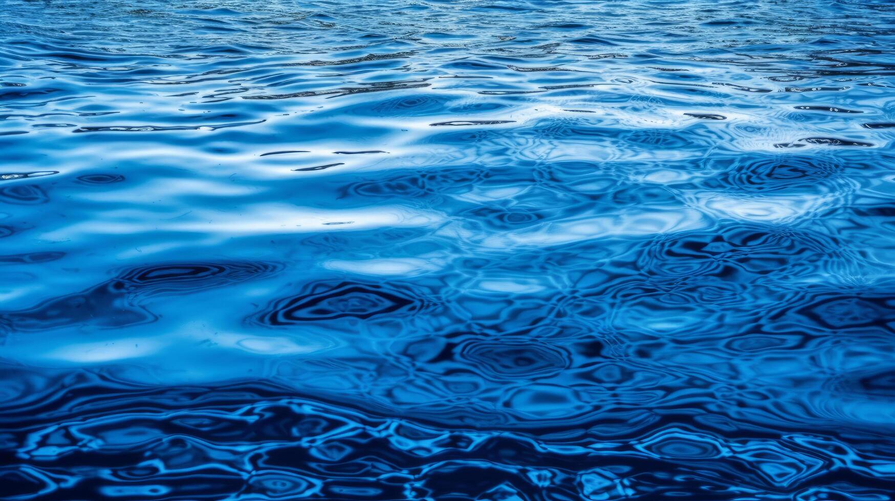 blu mare acqua. illustrazione ai generativo foto