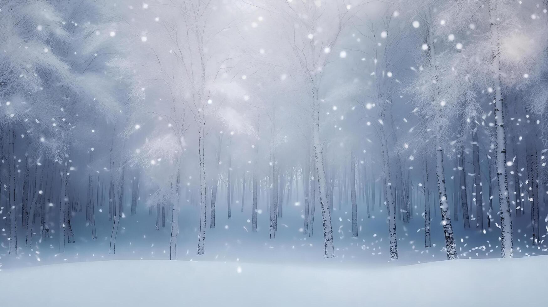 inverno Natale foresta sfondo. illustrazione ai generativo foto